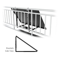 Installation solaire PV pour balcon Système de montage de balcon solaire avec micro-onduleur 800W et supports rétractables avec panneaux Topcon