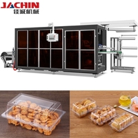 Machine de thermoformage automatique pour boîtes à biscuits rectangulaires en plastique avec couvercle transparent, pour boîtes individuelles de biscuits pour animaux de compagnie