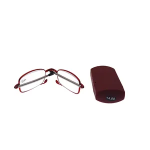 Hot Sale Product Reading Easy Carry-in Folding Glasses Anti Blue Light Foldable Reading Glasses With Case Ready To Ship In Stock