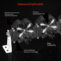Kit extérieur de voiture 13 20 24 pouces, barre lumineuse LED modulaire 12V 24V, éclairage de conduite tout-terrain 4x4, DRL ambre avec couvercles sur le pare-chocs pour F150 Jk