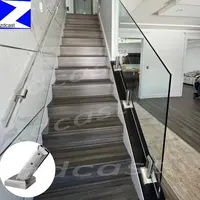 2022 ZDCAST新しいデザイン2205ステンレス鋼現代のガラス階段手すり用の任意の角度調整可能なガラス栓