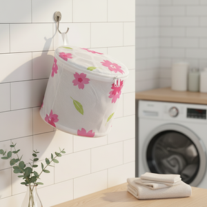 Bolsa de Lavandería Portátil de Moda 2026, Fabricada en Taiwán, con Estampado Floral - Product Image 6