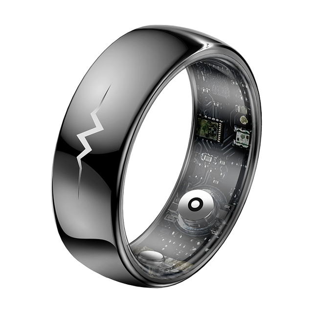 Men Women Health Tracking ECG Temperature Blood Pressure Monitoring Finger Rings Q520 Smart Rings for Health