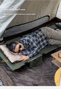 <span class=keywords><strong>Lettino</strong></span> <span class=keywords><strong>da</strong></span> <span class=keywords><strong>Campeggio</strong></span> Tattico Portatile con Gambe in Acciaio Rinforzato, Tessuto Oxford Traspirante, Letto Pieghevole <span class=keywords><strong>per</strong></span> Uso Esterno e Backpacking - Product Image 3