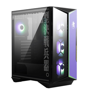 Boîtiers de jeu MSI MPG GUNGNIR 110R EVA E-PROJECT en acier et verre trempé <span class=keywords><strong>ATX</strong></span> Mid Tower prenant en charge la <span class=keywords><strong>carte</strong></span> graphique RTX 4090 - Product Image 1