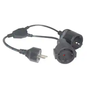 European standard German extension cable male female pair power cord German standard plug socket connection cable