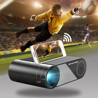 Projecteur vidéo LED K9 1080P pour cinéma maison, 300 lumens, compatible Wi-Fi pour cinéma 3D, équipement de présentation LCD multi-écrans