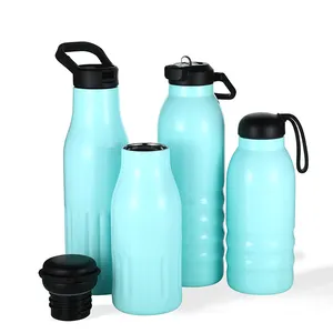 Disesuaikan warna 304 vakum baja tahan karat Insulate botol air labu dengan kapasitas yang berbeda
