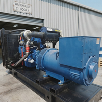 Groupe électrogène GPL/diesel d'occasion Yuchai 150/200 kVA avec moteur Lombardini, alternateur et refroidisseur d'eau pour soudage
