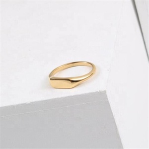 Yiwu Aceon donne in <span class=keywords><strong>acciaio</strong></span> <span class=keywords><strong>inossidabile</strong></span> che gettano l'anello con sigillo identificativo a barra vuota con timbratura stretta di parola personalizzata minima - Product Image 2