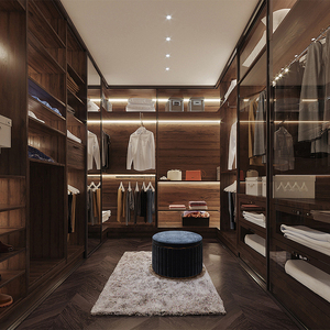 Armario de Dormitorio Más Vendido, Sistema de Vestidor, Diseño de Muebles, Vestidor de Madera de Lujo Personalizado para Dormitorio - Product Image 2