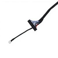 Cable LVDS FI-X de 30 pines a DB2.0 2x15 pines Dual-8 con cable de tierra blindado para conexión interna de pantalla de monitor de TV LCD