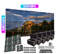Mur vidéo LED intérieur P3.91 de 4 m x 2,5 m (9,8' x 6,6') - Système clé en main - 40 panneaux modulaires de 500 mm x 500 mm