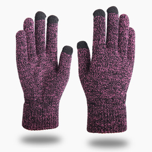 Gants en acrylique épais <span class=keywords><strong>d</strong></span>'<span class=keywords><strong>hiver</strong></span> pour hommes Gants tricotés de grande taille pour écran tactile Gants <span class=keywords><strong>d</strong></span>écontractés chauds <span class=keywords><strong>d</strong></span>'extérieur - Product Image 3