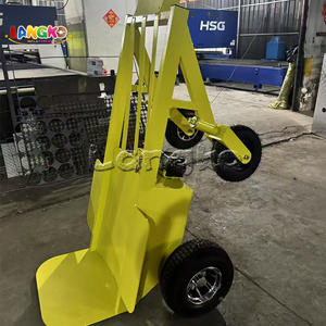 Chariot à main à 4 roues à moteur électrique, robuste, avec treuil pour soulever les châteaux gonflables - Product Image 4