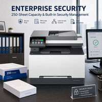 Imprimante multifonction laser couleur HP 3388fdw tout-en-un A4 sans fil avec impression recto-verso, copie, numérisation et fax pour la maison et le bureau