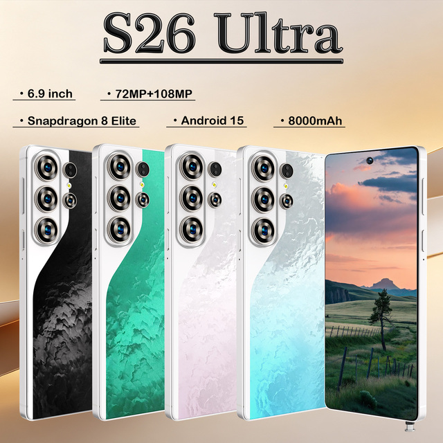 S26 Ultra 5G Unlocked Smartphone 16GB 1TB Android 15 7.3 Inch for Global Bulk Wholesale Factory Vendor Now