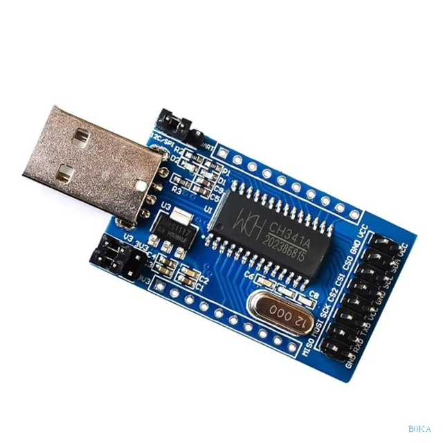 USB to UART IIC ISP I2C CH341 Programmer Converter Parallel Port Converter On-board EPP Parallel Adapter Converter
