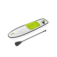 Planche de SUP de tourisme Miico MCK-D en PC transparent écologique avec aileron fixe pour le surf en extérieur, sports nautiques de haute qualité pour lacs et rivières, vente en gros