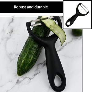Best Selling Stainless Steel Y-Shaped <b>Vegetable</b> <b>Fruit</b> Sharp Peeler Grater Slicer Kitchen Gadget Black Plastic PP Handle Direct - Product Image 5