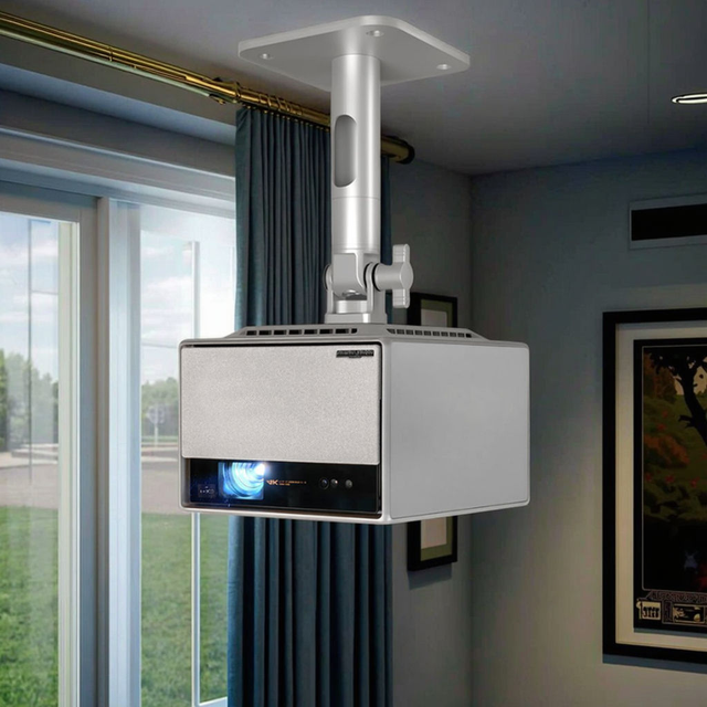 HEYU Heavy Duty Bearing High Quality Aluminum Alloy Ceiling Projector Bracket 15kg Load Capacity Multiple Length Options