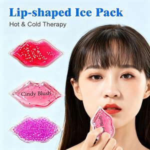 Pack <span class=keywords><strong>de</strong></span> gel réutilisable chaud et froid en forme <span class=keywords><strong>de</strong></span> <span class=keywords><strong>l</strong></span>èvres rose avec paillettes pour la beauté, fournitures médicales et <span class=keywords><strong>de</strong></span> soins <span class=keywords><strong>de</strong></span> santé - Product Image 2