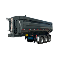 Essieu avant 4/5/6 essieu arrière benne semi-remorque 40-100 tonnes cargaison camion benne benne remorque avec forme en U à vendre en Equateur