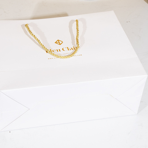 Sac en papier Logo imprimé doré, fourre-tout personnalisé, <span class=keywords><strong>Euro</strong></span> écologique, pour cadeaux, vêtements, emballage pour bijoux, livraison gratuite - Product Image 4