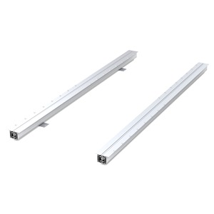 Glissières de tiroir en aluminium anodisé silencieux à extension complète de 90kg, T98, pour table de cuisine, glissières de qualité supérieure pour meubles lisses - Product Image 1