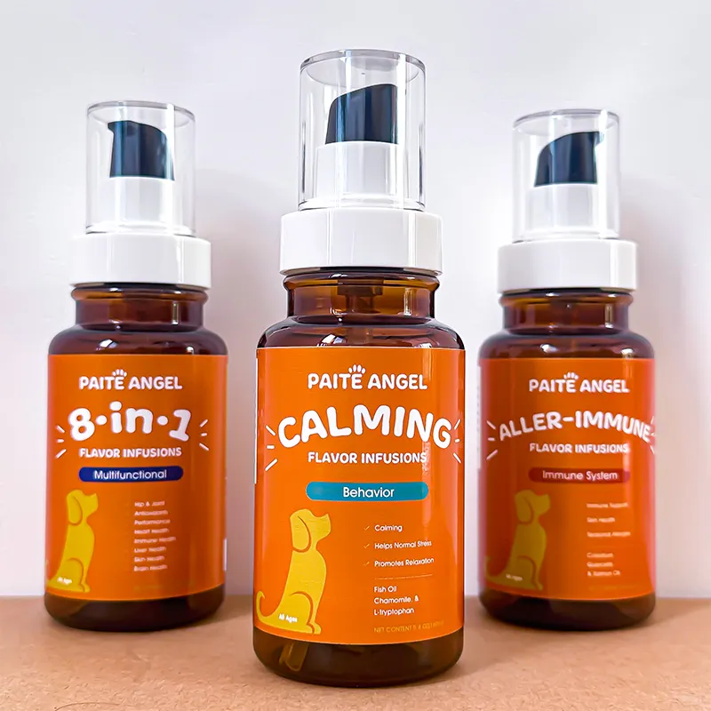 Dogs Calming Supplement Ashwagandha  Melatonin L-Theanine   L-Tryptophan Stress   Separation Calming Flavor Infusions