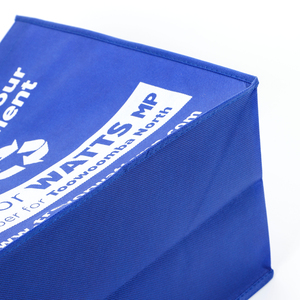 Biểu Tượng Tùy Chỉnh Thân Thiện Với Môi Màu Xanh Không Dệt Mua Sắm Túi Xách Có Thể Gập Lại Bền Không Thấm Nước Không Dệt Tote Túi Cho Các Sự Kiện Kinh Doanh - Product Image 5