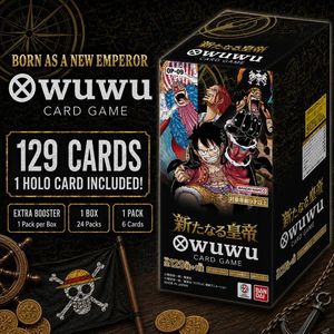 Caja de Sobres JPS Original OP9 Emperors in the New World Luffy <span class=keywords><strong>Anime</strong></span> Game Cards <span class=keywords><strong>ONE</strong></span> <span class=keywords><strong>PIECE</strong></span> TCG Versión Japonesa - Product Image 1