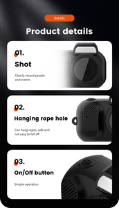SourcingArk <b>Mini</b> Retro Sports Pocket Digital <b>Camera</b> Keychain Cute <b>Camera</b> Sensor Tiny Pixel Photos Videos MicroSD 1080P 120 - Product Image 5
