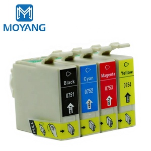 Cartucho de impresora MoYang Compatible para <span class=keywords><strong>EPSON</strong></span> <span class=keywords><strong>T0751</strong></span> T0752 T0753 T0754 Stylus C59/CX2900/CX2905, cartucho de impresora de - Product Image 1
