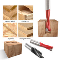 2.5-15mm carbure monobloc tungstène alésage foret ensemble travail du bois CNC carbure de tungstène tarière bois alésage trou de forage peu