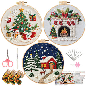 <span class=keywords><strong>Kit</strong></span> <span class=keywords><strong>de</strong></span> manualidades DIY <span class=keywords><strong>de</strong></span> Navidad 2025 <span class=keywords><strong>para</strong></span> <span class=keywords><strong>principiantes</strong></span>, manualidades bordadas que incluyen costura <span class=keywords><strong>de</strong></span> <span class=keywords><strong>punto</strong></span> <span class=keywords><strong>de</strong></span> <span class=keywords><strong>cruz</strong></span> <span class=keywords><strong>para</strong></span> mesa colgante <span class=keywords><strong>de</strong></span> pared - Product Image 1