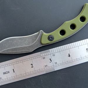 มีดพับสแตนเลส G10 คุณภาพสูงปรับแต่งได้ สำหรับกิจกรรมกลางแจ้ง ตั้งแคมป์ เดินป่า ตกปลา ล่าสัตว์ - มีด DIY OEM - Product Image 5