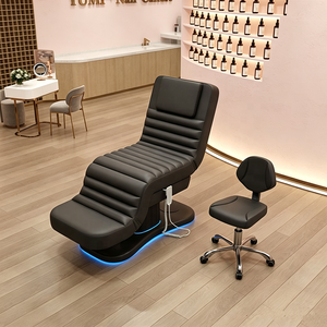 Electric Multi-functional Beauty Bed for Salons Living Rooms PU Leather Modern Design Adjustable Height Ear Cleaning Massage - Product Image 1