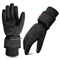 Gants thermiques d'hiver haut de gamme, compatibles écran tactile, chauffants, température réglable, gants chauffants électriques, ski, snowboard, polyester, or