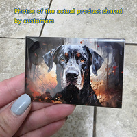 Imán de nevera turístico de metal de hojalata personalizado de 90*65mm, diseño moderno, ecológico, con impresión digital, forma de pegatina magnética, regalo