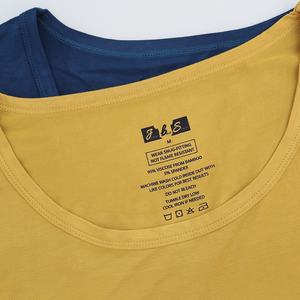 Indumenti da notte da uomo top e pantaloni a maniche lunghe set di 2 pezzi di abbigliamento <span class=keywords><strong>Papa</strong></span> comodo Set di pigiami da papà in viscosa di bambù - Product Image 5