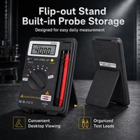 Multimeter Digital Presisi Tinggi Xinsu 0.5% dengan Buzzer, Portabel, Peralatan Uji Universal Mini untuk Perbaikan Listrik 600V, Garansi 6 Bulan