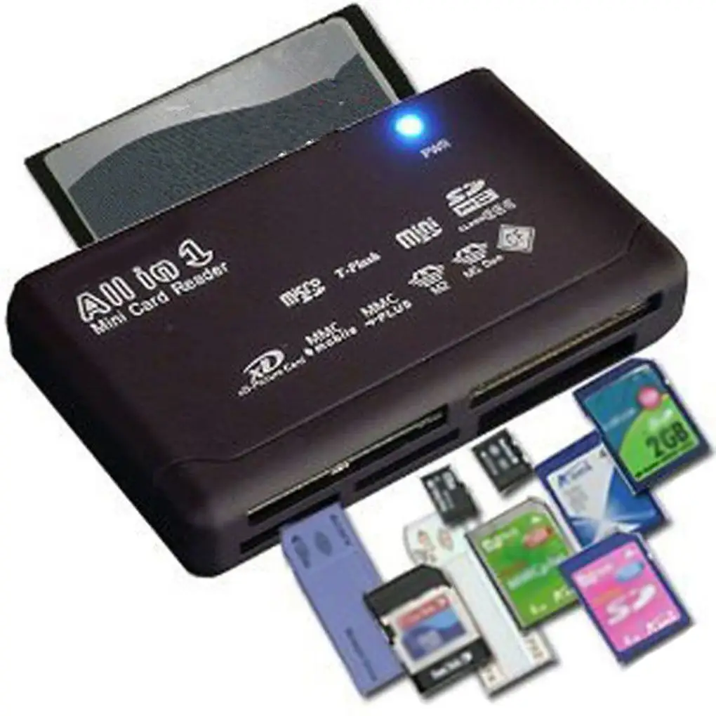 Pembaca Kartu Memori Mini, Pembaca Kartu TF MS M2 XD CF S D Carder USB 2.0 480Mbps dengan Tanggal
