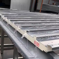 Panneau de toiture PIR, isolation thermique, résistant aux intempéries, matériau de toiture composite pour bâtiments à structure en acier, panneaux sandwich
