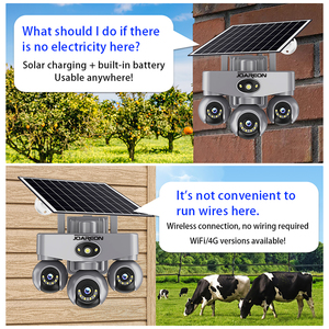<span class=keywords><strong>Camera</strong></span> an ninh ngoài trời không dây IP PTZ năng lượng mặt trời JOAREON New V380 Pro 3 ống kính WiFi, phát hiện góc nhìn rộng, ba màn hình, âm thanh hai chiều - Product Image 4