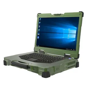 जीई-टीएसी Pana-ध्वनि उद्योग बीहड़ लैपटॉप कोर i7 i9 9th 12th 15.6 इंच IP65 निविड़ अंधकार बीहड़ लैपटॉप कंप्यूटर