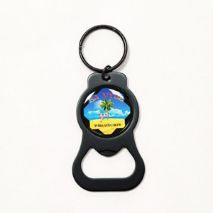 Cá Nhân Cây Dừa Logo Đen bia <span class=keywords><strong>Opener</strong></span> <span class=keywords><strong>Keychain</strong></span> tùy chỉnh du lịch bãi biển món quà lưu niệm mở <span class=keywords><strong>Keychain</strong></span> - Product Image 1