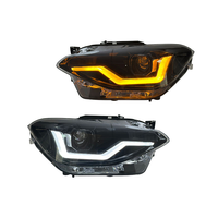 Feux avant LED bicolores jaune et blanc SJC pour BMW Série 1 F20 2012-2014, clignotants, plug and play, vente flash