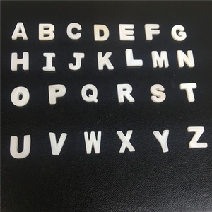 도매 Nacar 편지 어머니 진주 편지 쉘 비즈 알파벳 구슬 DIY 보석 - Product Image 1