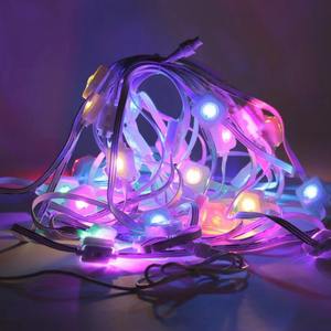 Guirlande lumineuse LED intelligente Tuya WiFi RGBW à changement de couleur IP67, dimmable, pour intérieur/extérieur, décorations de Noël et de fêtes - Product Image 5